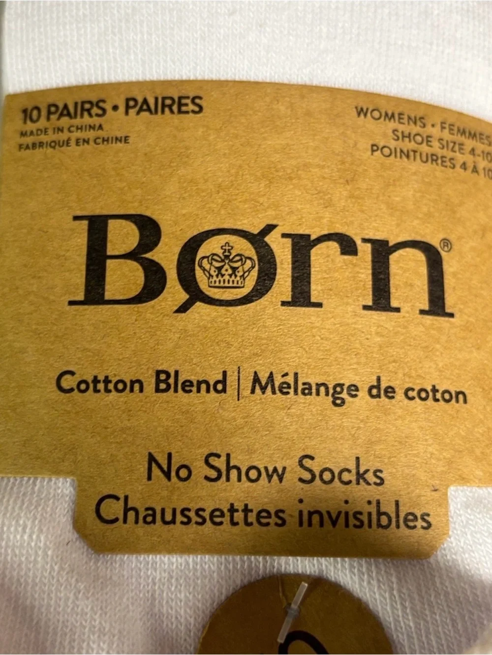 New Born Socks Women’s 10 Pair Cotton Blend Black & White No Show Socks Casual
